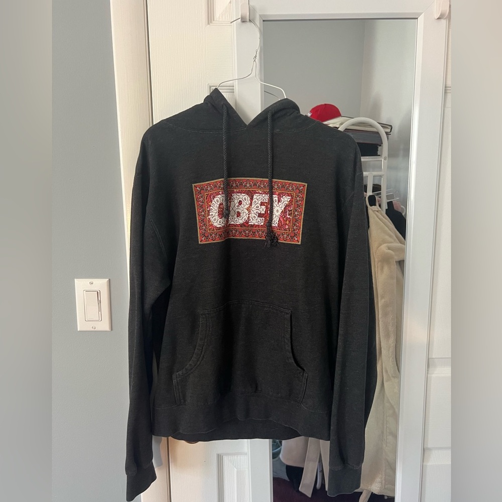 Obey Hooded Sweatshirt- Size L